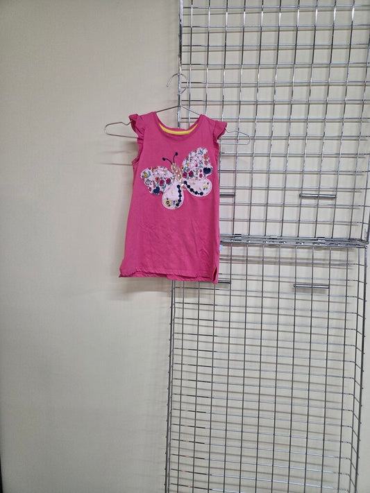 Girl's Pink Butterfly Shirt