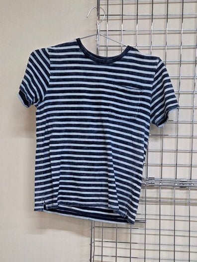 Boy's Blue & White Striped Tee Shirt
