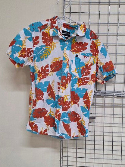 Boys Quicksilver Button Up Short Sleeve Shirt