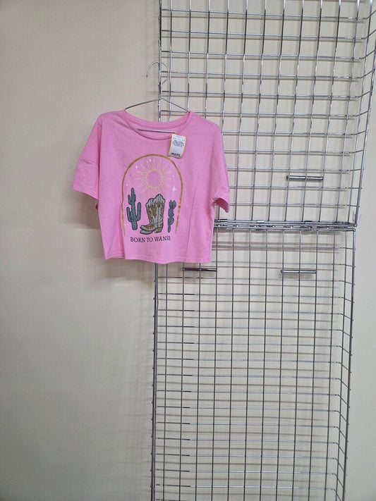 Girl's Graphic Crop Tee