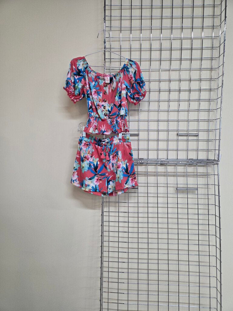 Girl's Two Piece Floral Outfit