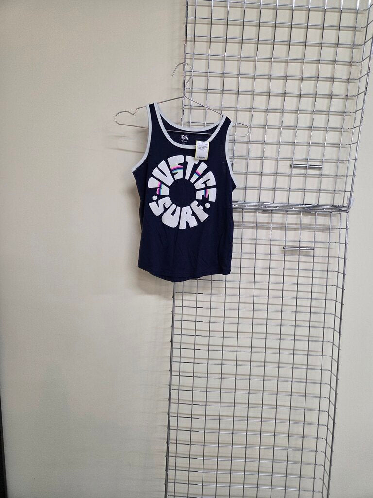 Girl's Justice Navy Tank Top