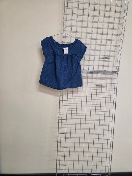 Girls' Blue Short Sleeve Shirt
