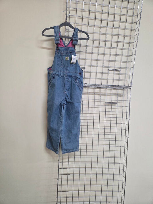 Girl's John Deere Blue Jean Bib Overalls