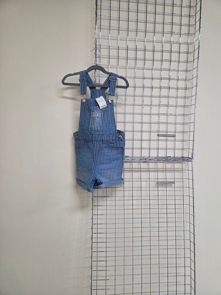 Girl's DKNY Blue Jean Bibs Shorts