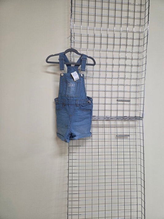 Girl's DKNY Blue Jean Bibs Shorts