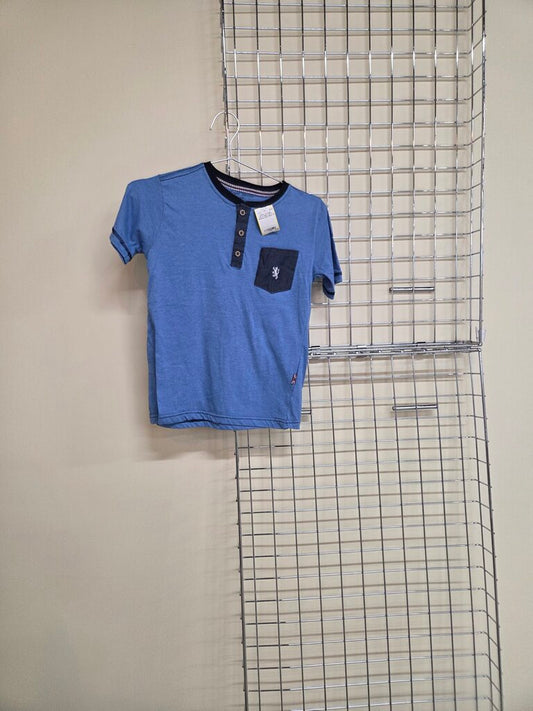 Boy's Blue Short Sleeve Shirt