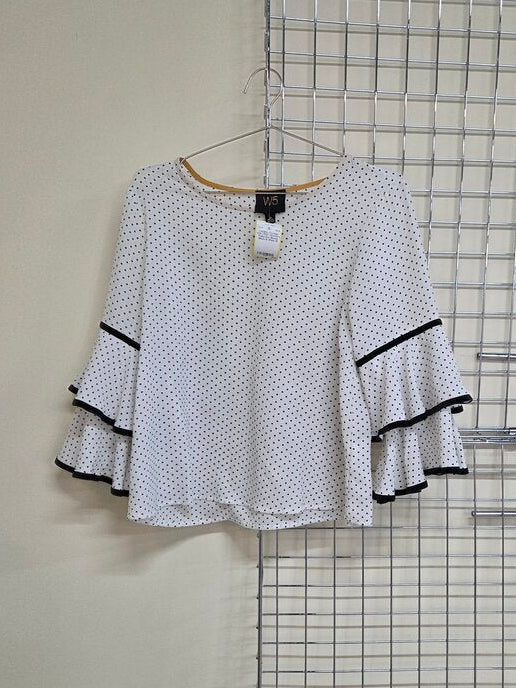 Women's Polka Dot Blouse sz M
