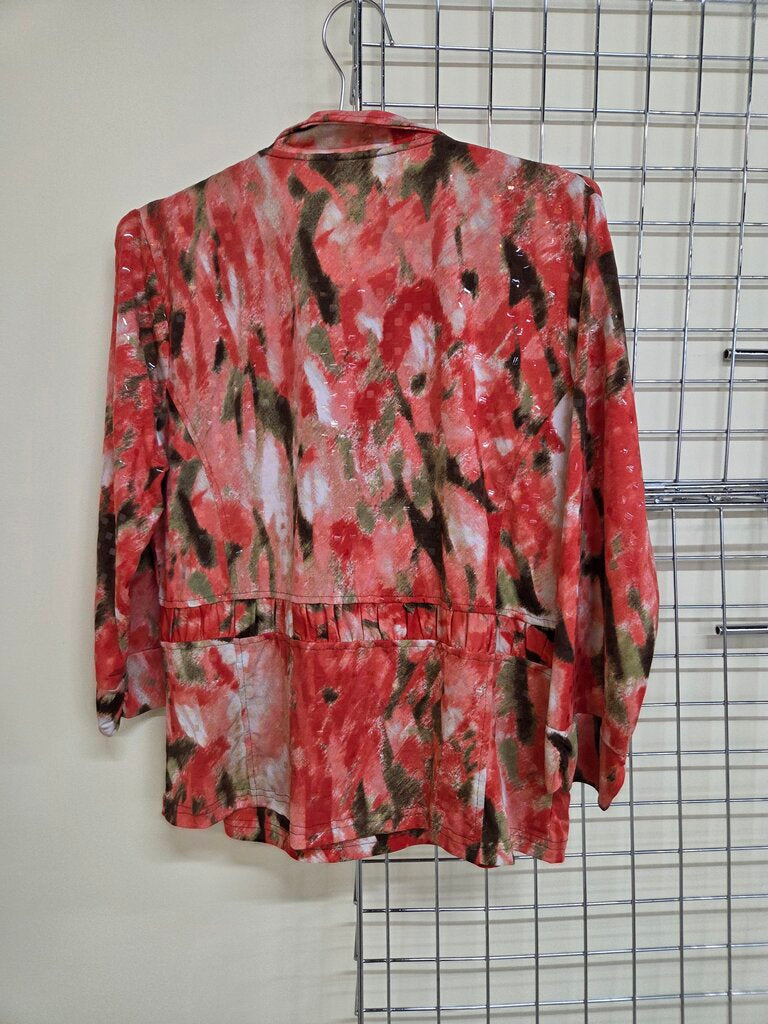Complements by Erin London Patterned Tank and Jacket Set sz M