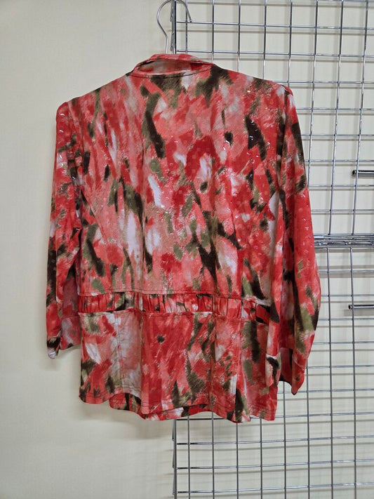 Complements by Erin London Patterned Tank and Jacket Set sz M