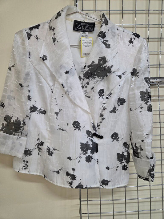 Alex Evenings Petite Flower Blouse