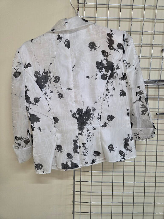 Alex Evenings Petite Flower Blouse