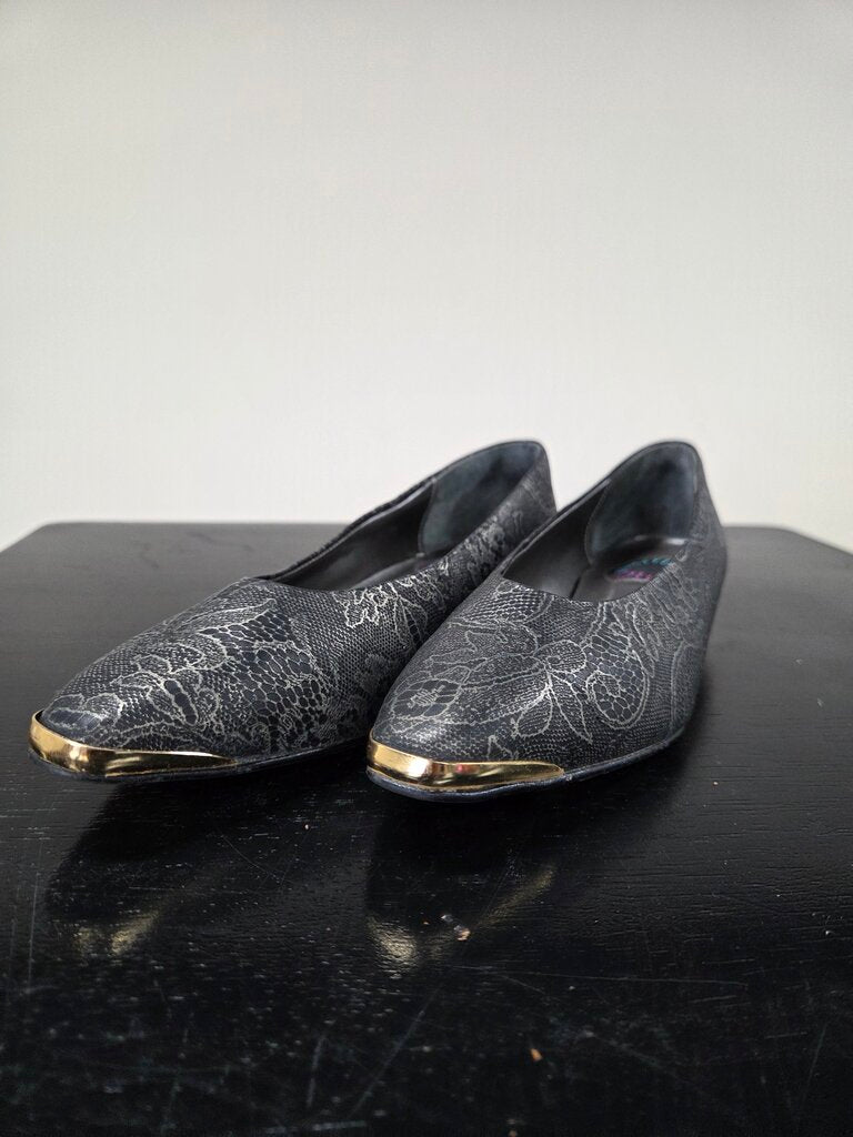 Art effects Lace Patterned Heeled Pointed toes Dress shoes sz 6