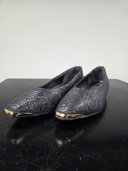 Art effects Lace Patterned Heeled Pointed toes Dress shoes sz 6