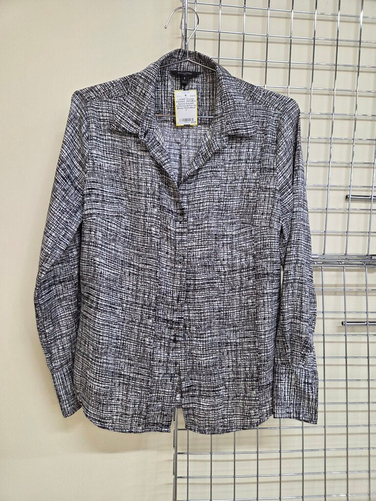 Banana Republic Patterned Button Up Blouse sz S