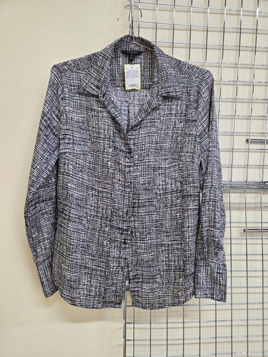 Banana Republic Patterned Button Up Blouse sz S