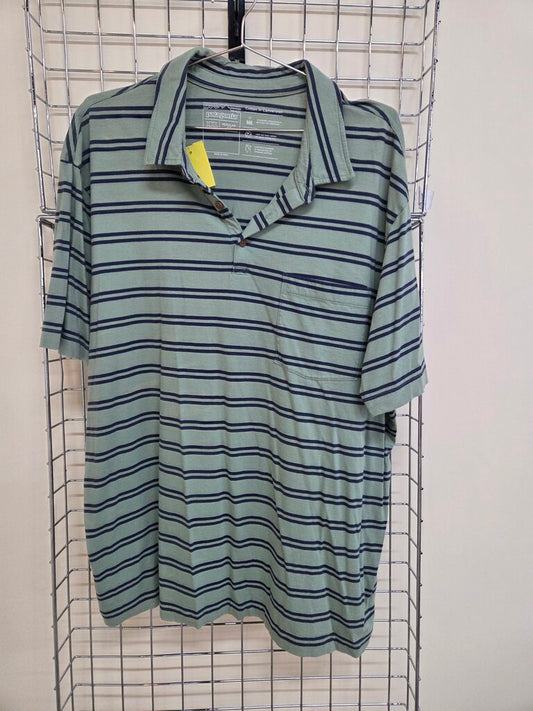 Patagonia Striped Polo 2XL