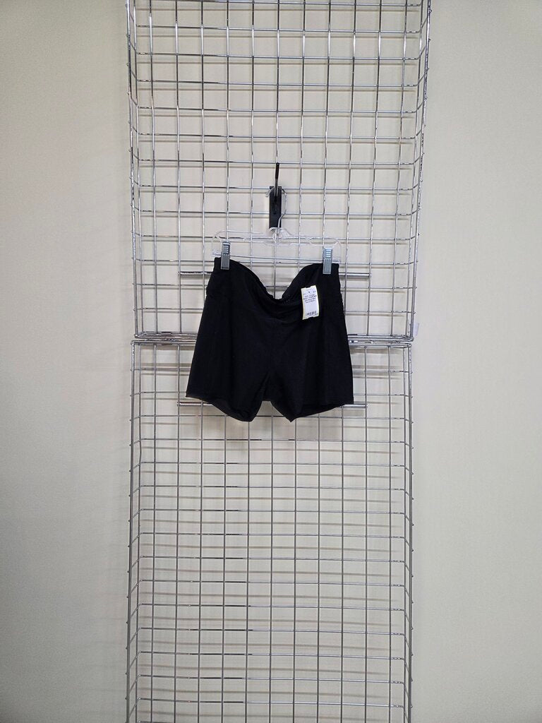 Girls Black Biker Shorts