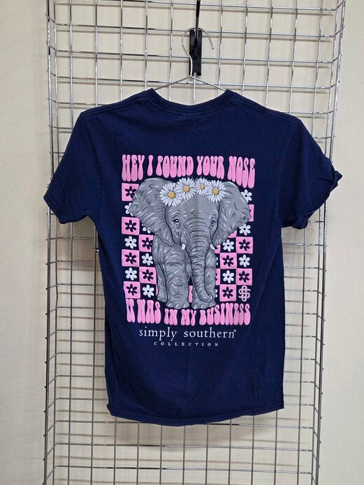 Women's Simply Southern Navy Tee Shirt Sz S