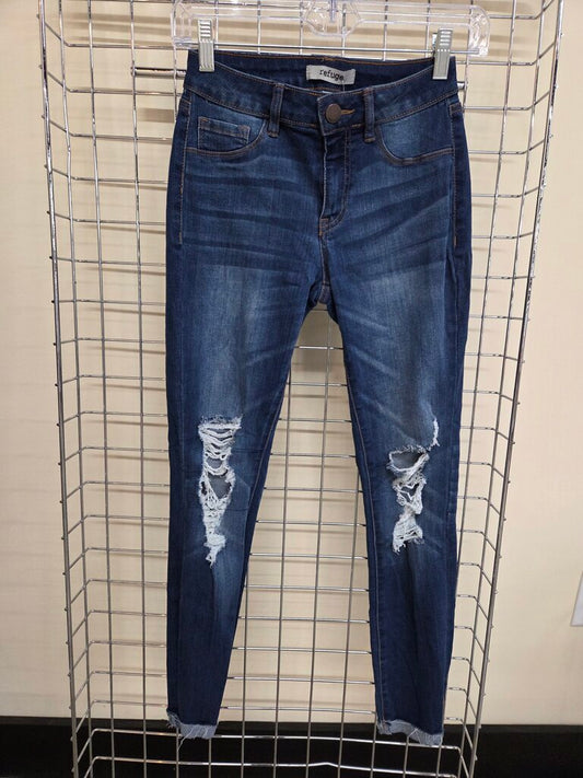 Refuge Distressed Skinny Jean sz 0