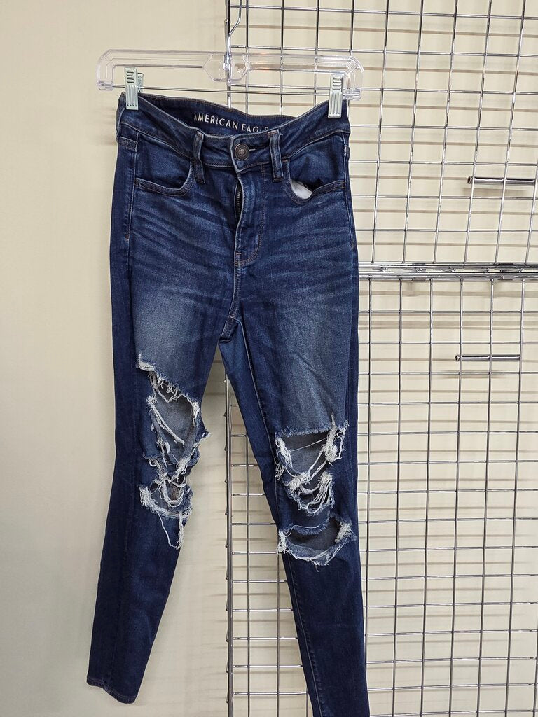American Eagle High Rise Jeggings sz 4