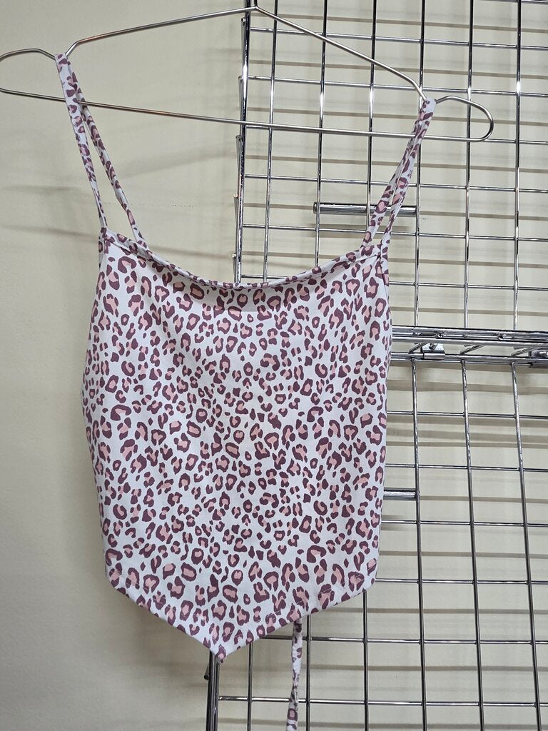 gaze pink leaopard print top