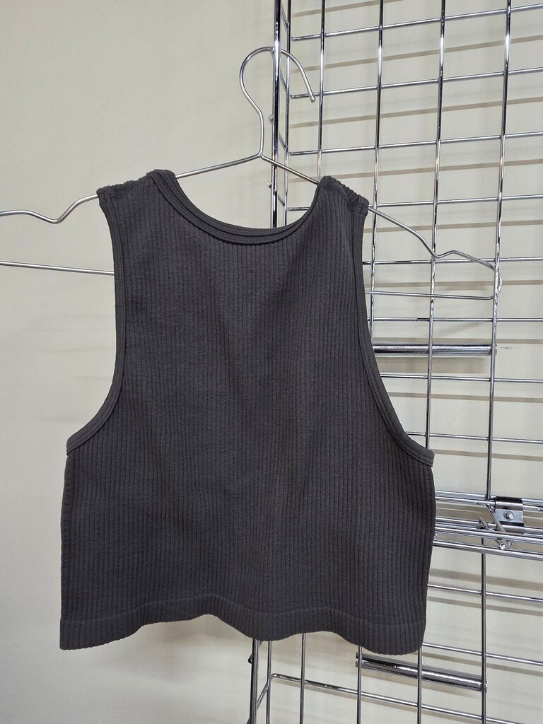 Ribbed Halter Crop Top