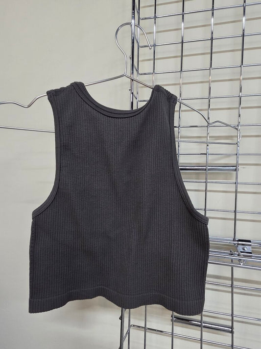 Ribbed Halter Crop Top