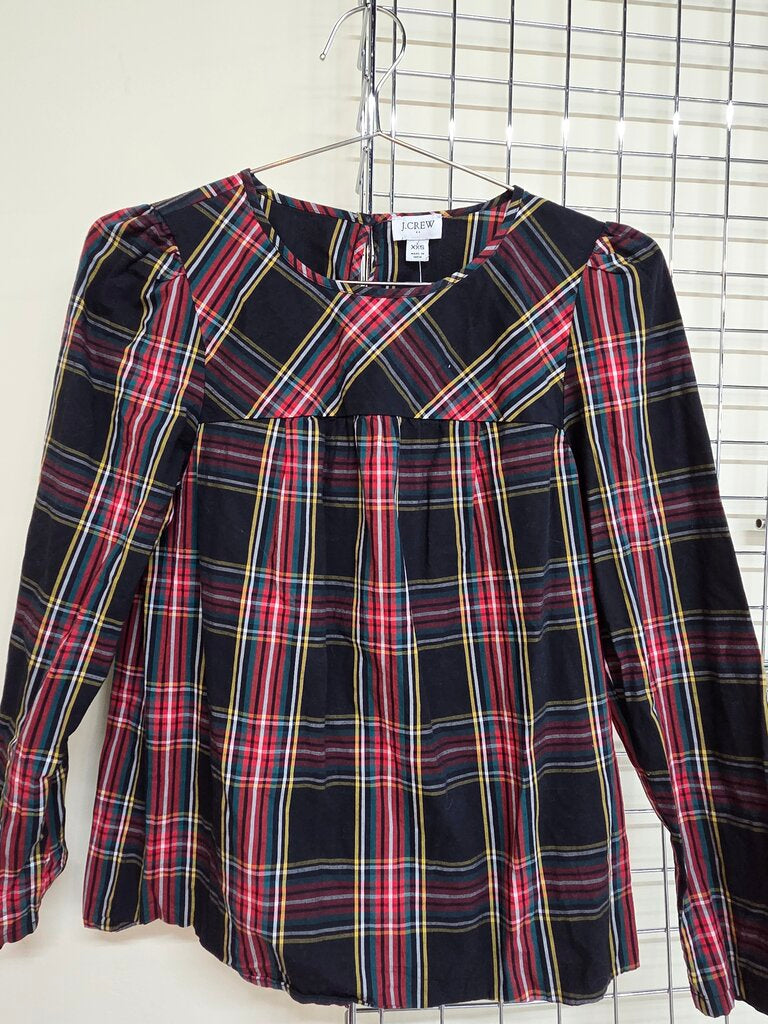 J.Crew Smocked Long Sleeve Blouse