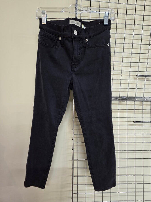Madewell High Rise Black Skinny Jean sz 26