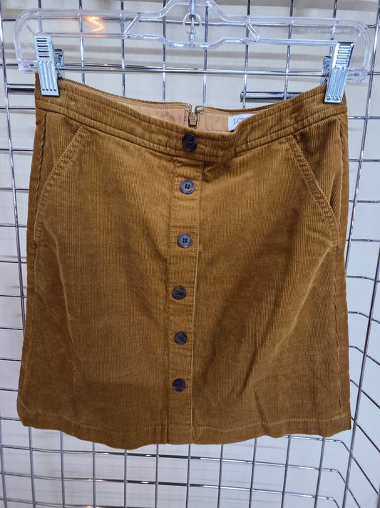J. Crew Tan Corduroy Skirt sz 0