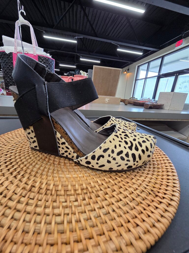 Corkys Wedge Faux Hide Shoes