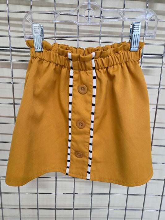 Girls Mustard Yellow Skirt