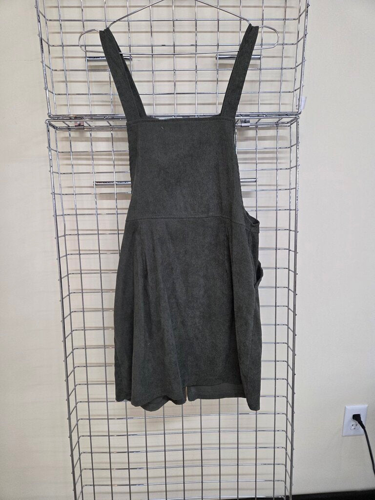 Corduroy Zip Up Dress sz M
