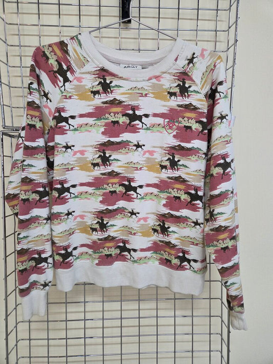 Ariat Cowboy Sweatshirt sz L