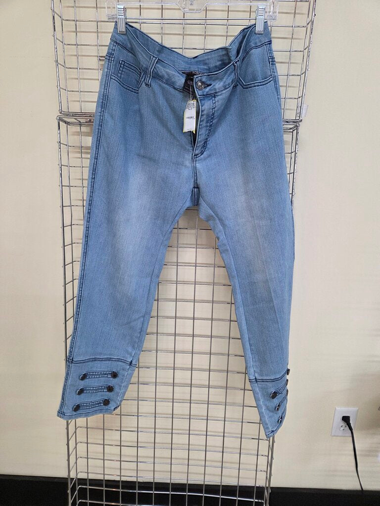 Slim-Sation Buttoned Straight Leg Jean