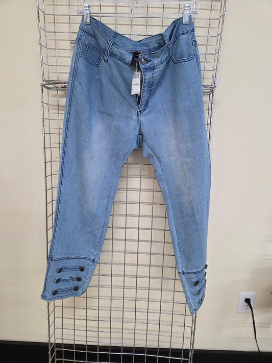 Slim-Sation Buttoned Straight Leg Jean