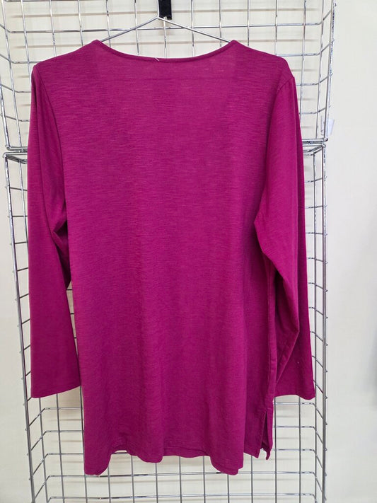 Christopher & Banks Plain Long Sleeve sz L