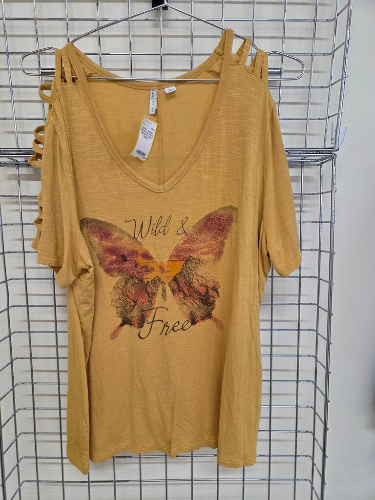 Cato Cutout Butterfly T Shirt