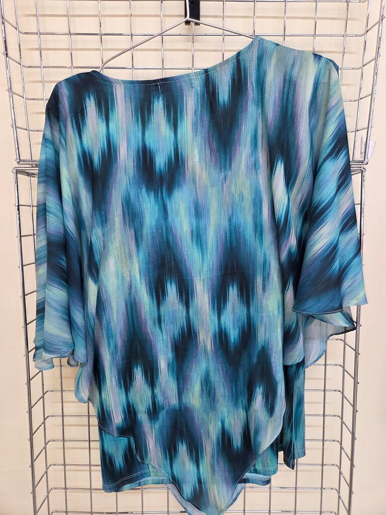 Indigo Soul Stripey Poncho