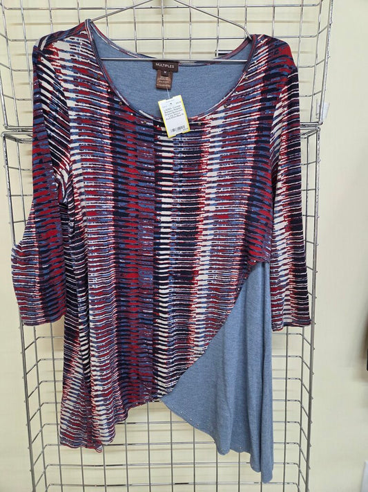 Muliples Striped Bedazzled Long Sleeve