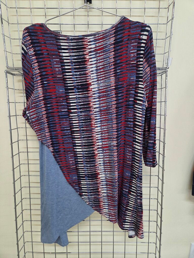 Muliples Striped Bedazzled Long Sleeve