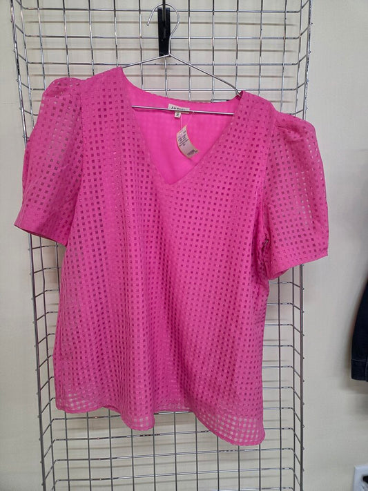 Jodifl Checkered Puff Sleeve Short Sleeve