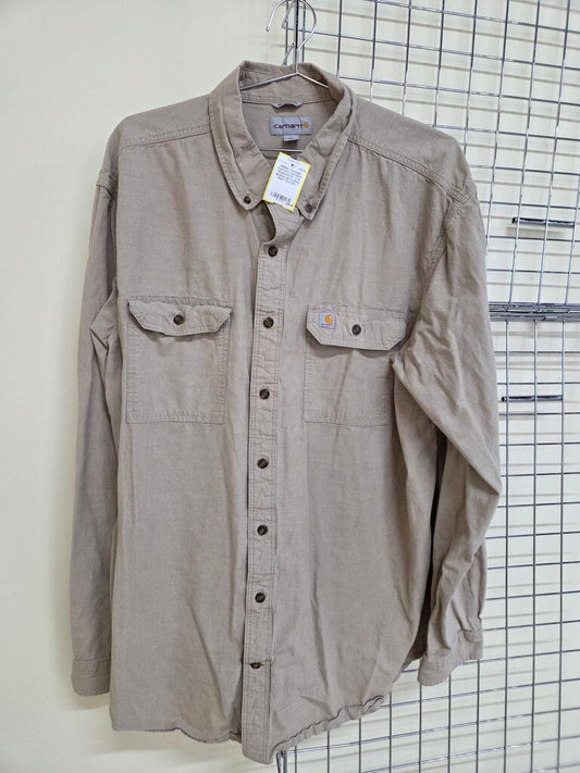Carhartt Relaxed Fit L/S Button Up Cotton Shirt 2XL