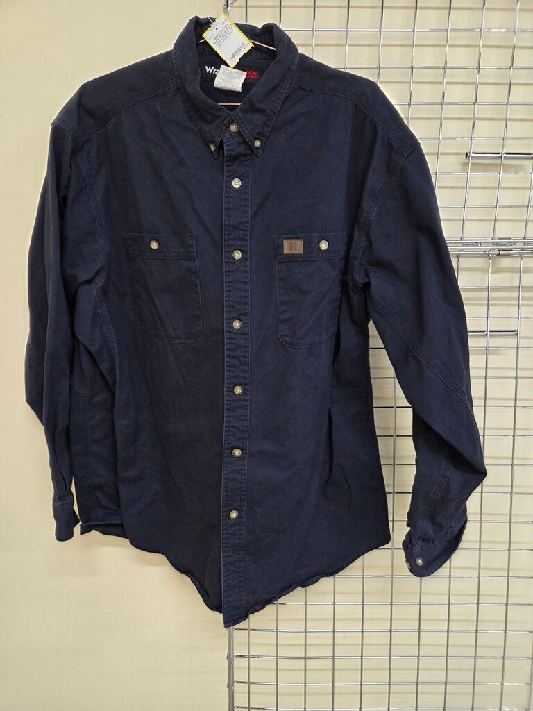 Men's Wrangler L/S Cotton Button Up Shirt 2XLT