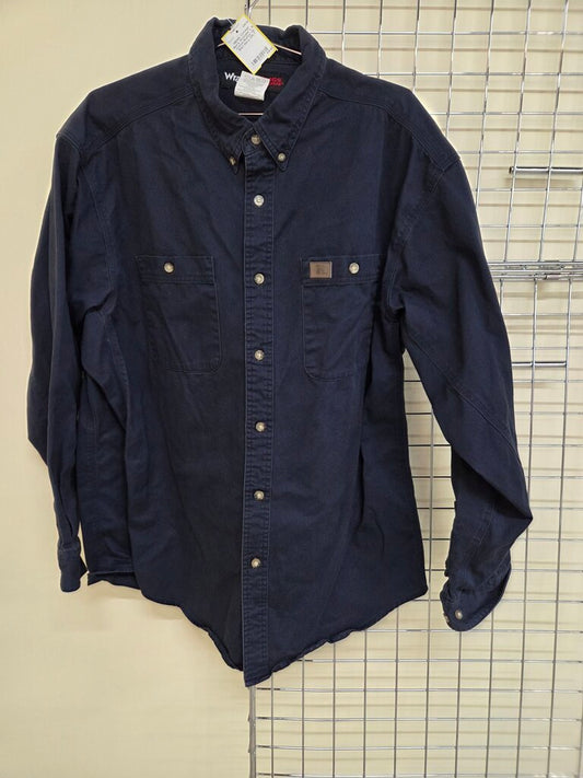 Men's Wrangler L/S Cotton Button Up Shirt 2XLT