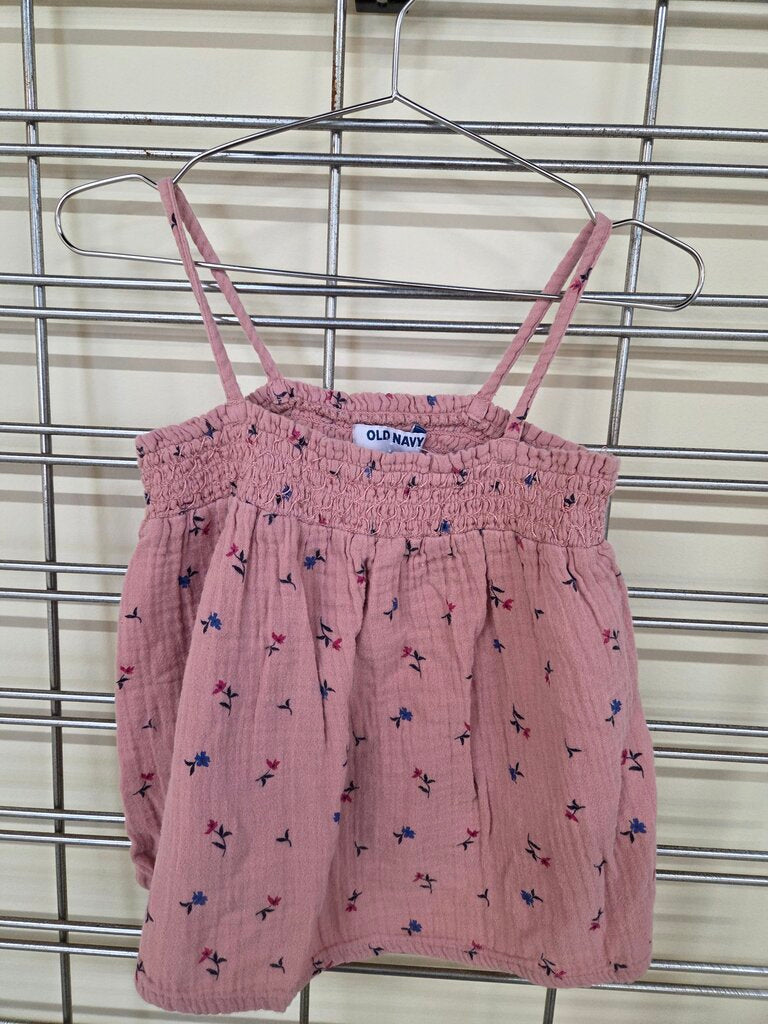Girls 3T Old Navy rose colored smock top 3T