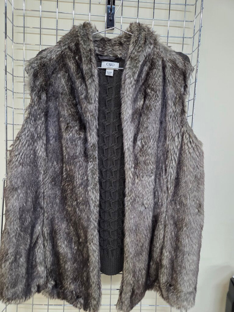 Womens Cato Faux Fur Vest