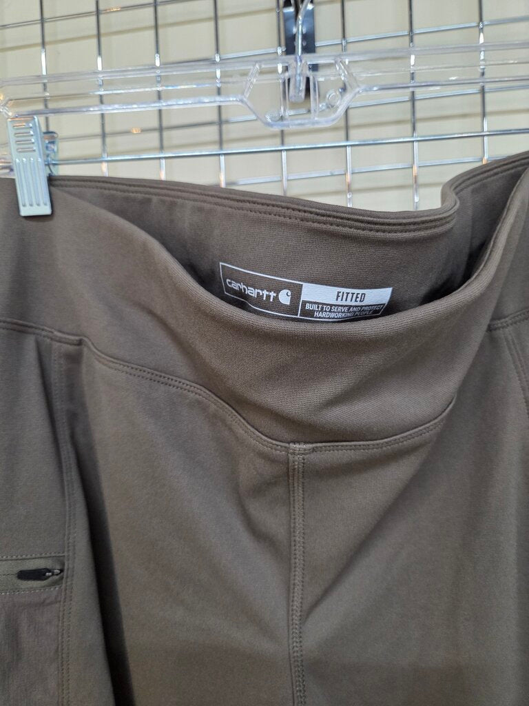 Womens Carhartt Green Fitted Pants sz L