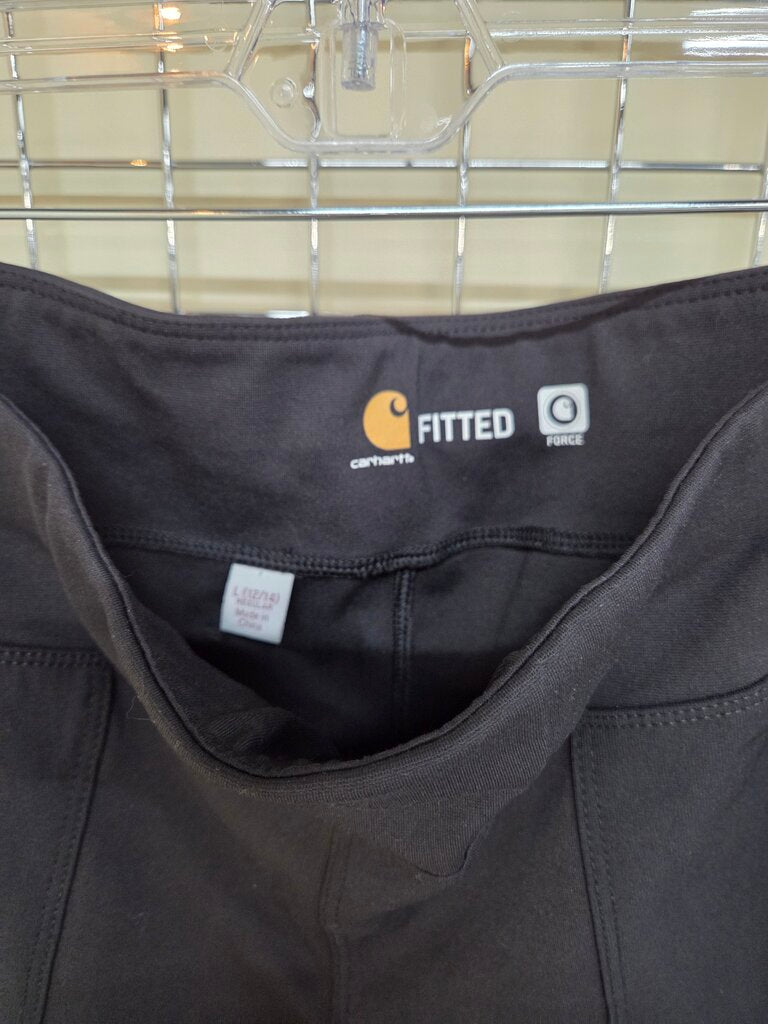 Womens Carhartt Fitted Force Black Pants sz L